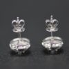 boucles or gris et diamants