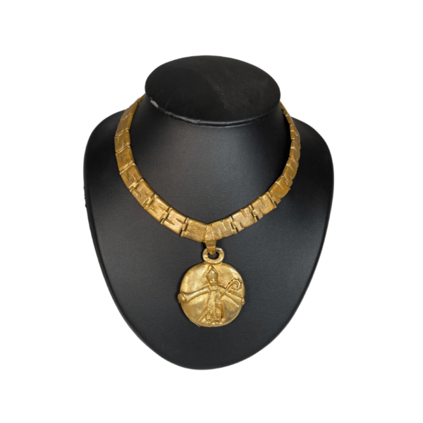 Collier Line Vautrin en bronze doré