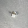 bague or deux tons et diamant champagne ovale