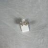 bague or deux tons et diamant champagne ovale