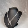collier rubans or blanc et saphirs