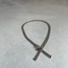 collier rubans or blanc et saphirs